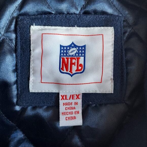 Vintage NFL Denver Broncos Men's Wool Blend Varsity Jacket Coat Snap Size XL - Picture 6 of 9